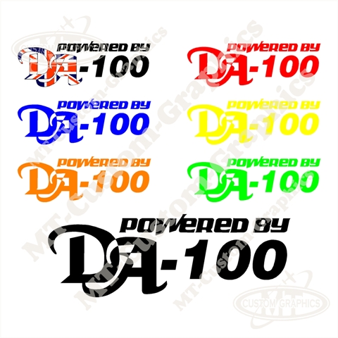 Powered By DA-100 Logo